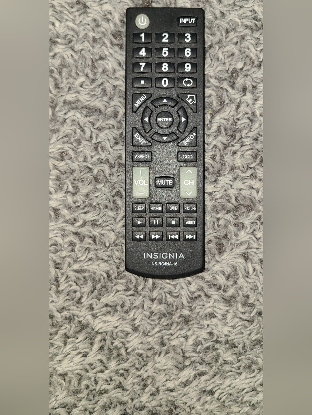 INSIGNIA NS-RC4NA-16 Genuine OEM Original Remote for LCD TV